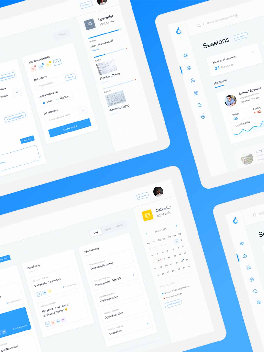 超全B端页面UI组件sketch套件下载,B端产品网页设计UI kit sketch源文件