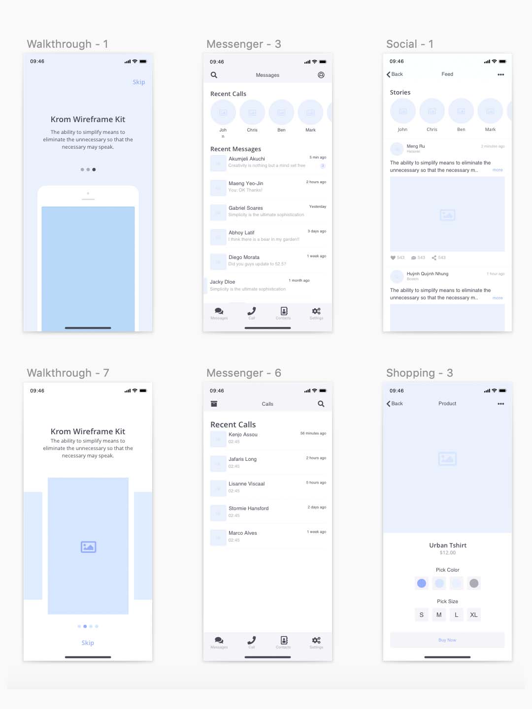 APP低保真线框图UI设计组件免费分享