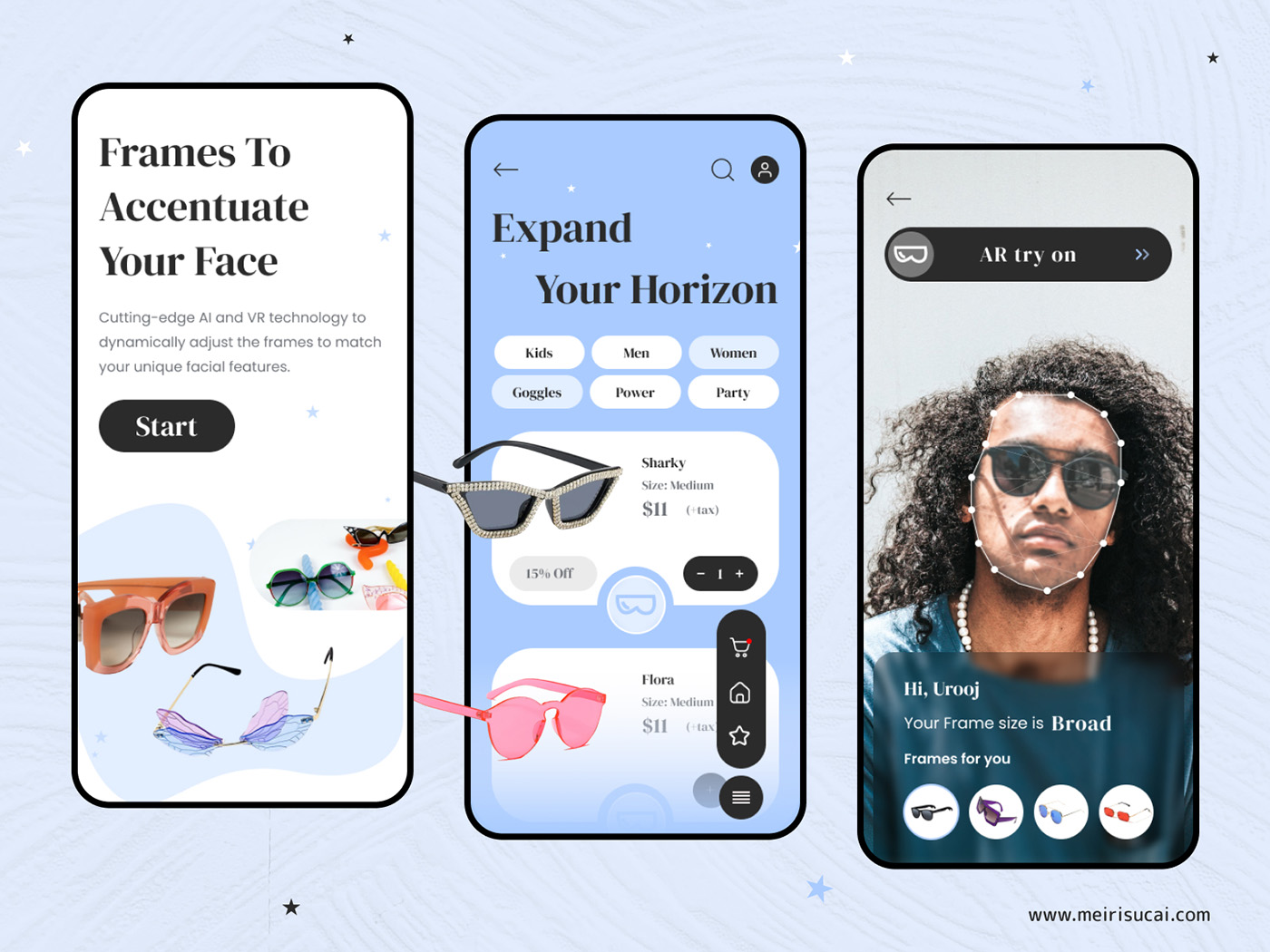 AR/VR眼镜电商App设计fimga源文件