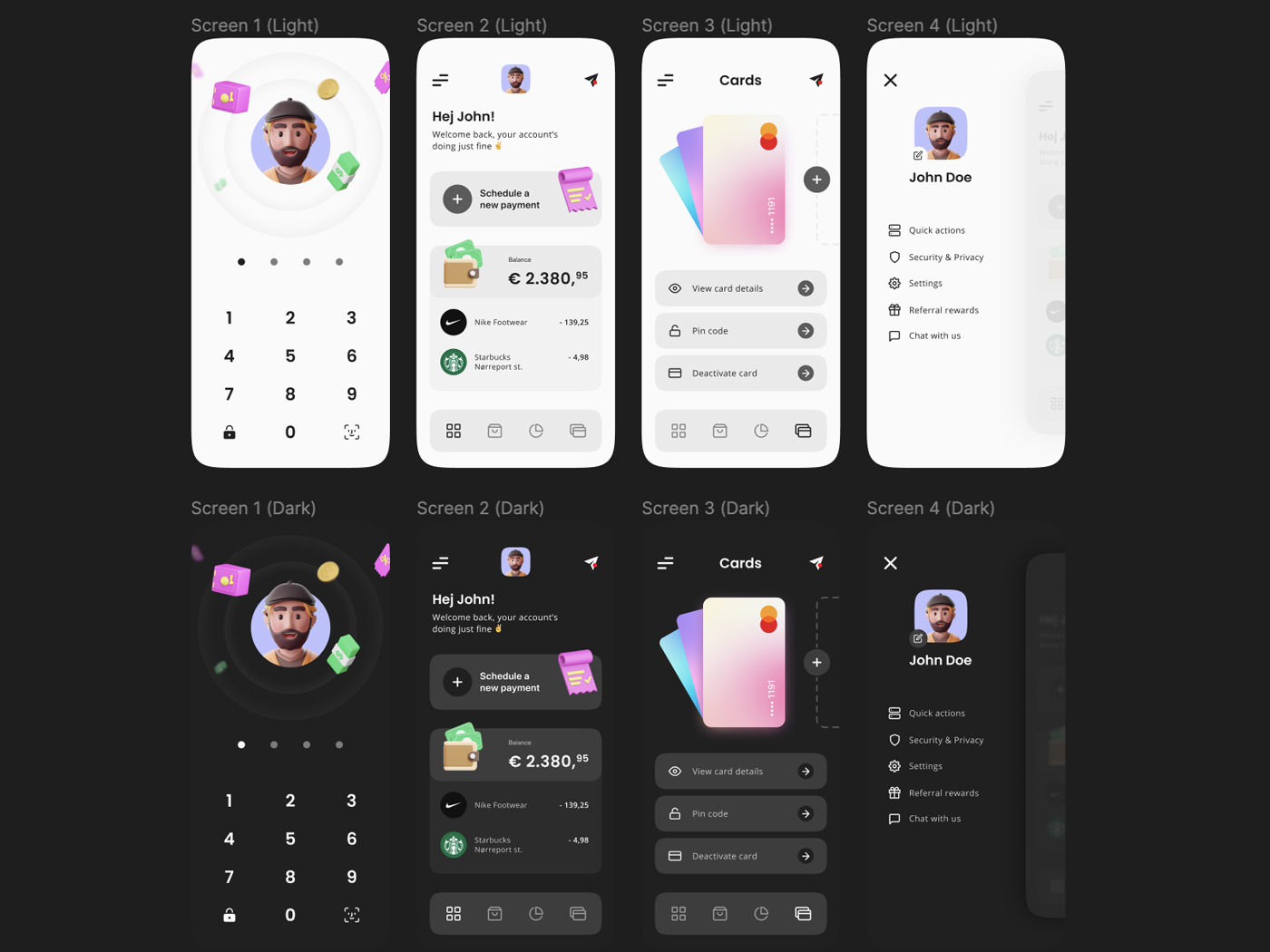 金融科技手机App UI资源figma源文件
